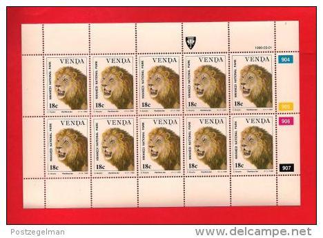 VENDA, 1990, MNH Stamp(s) In Full Sheets, Wildlife Animals, Nr(s) 200-203, Scan S641 - Venda