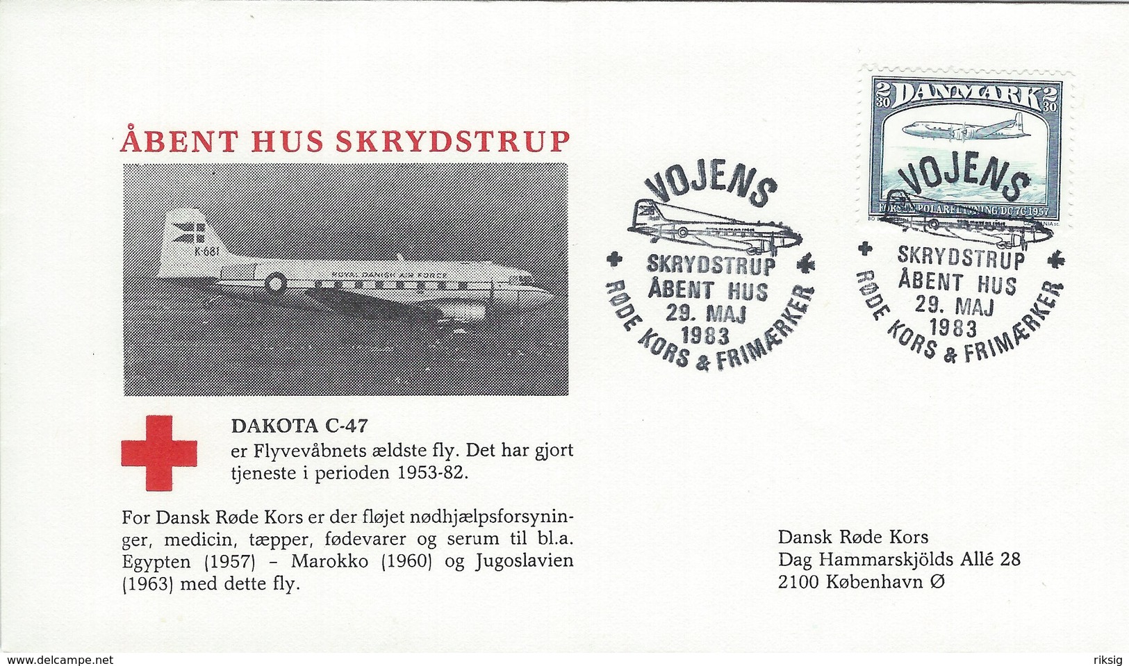 Dakota C-47. Open Airport Vojens Denmark 1983. H-1481 - Andere (Lucht)