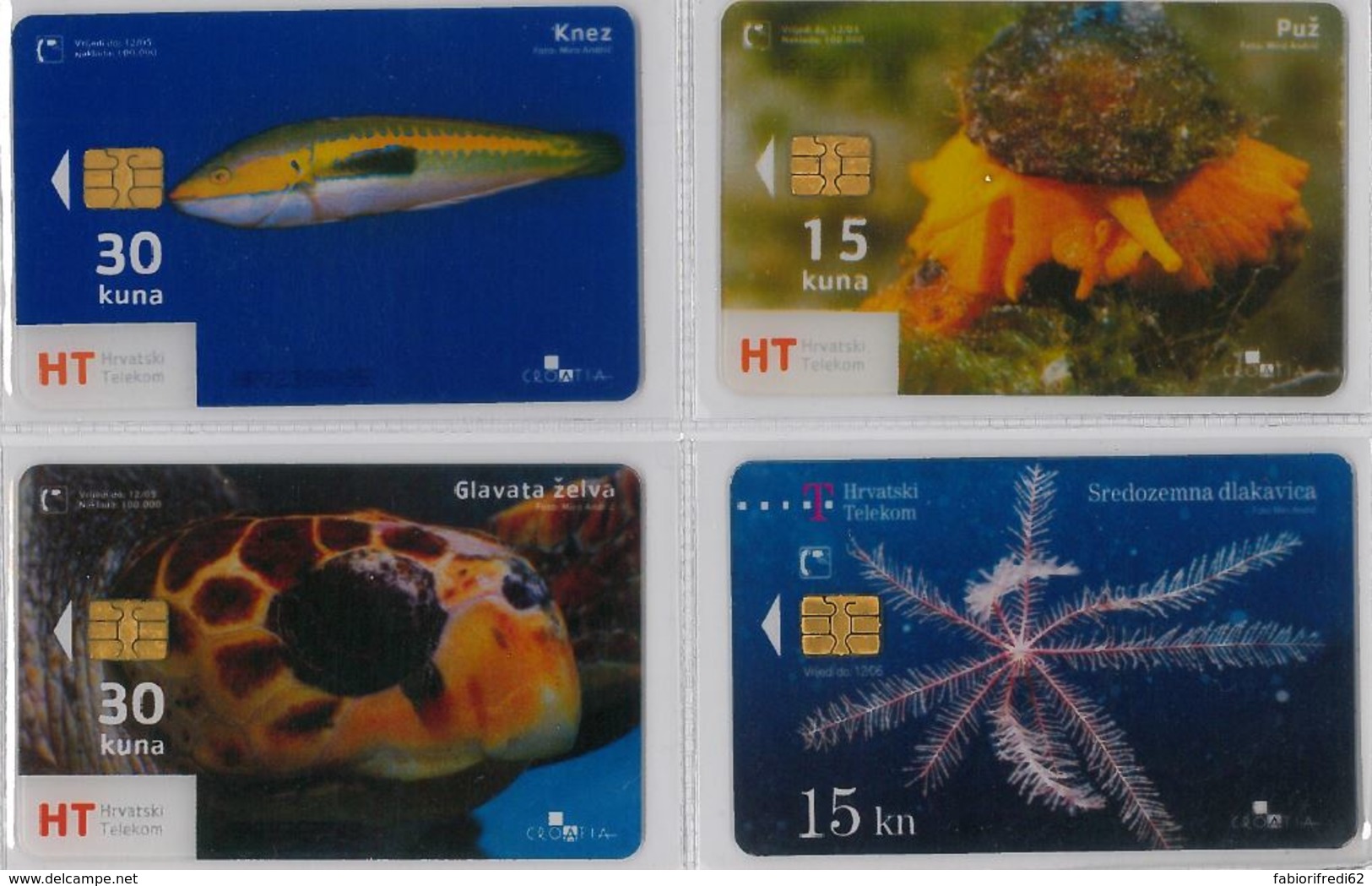 LOT 4 PHONE CARD- CROAZIA (E34.17.5 - Croazia