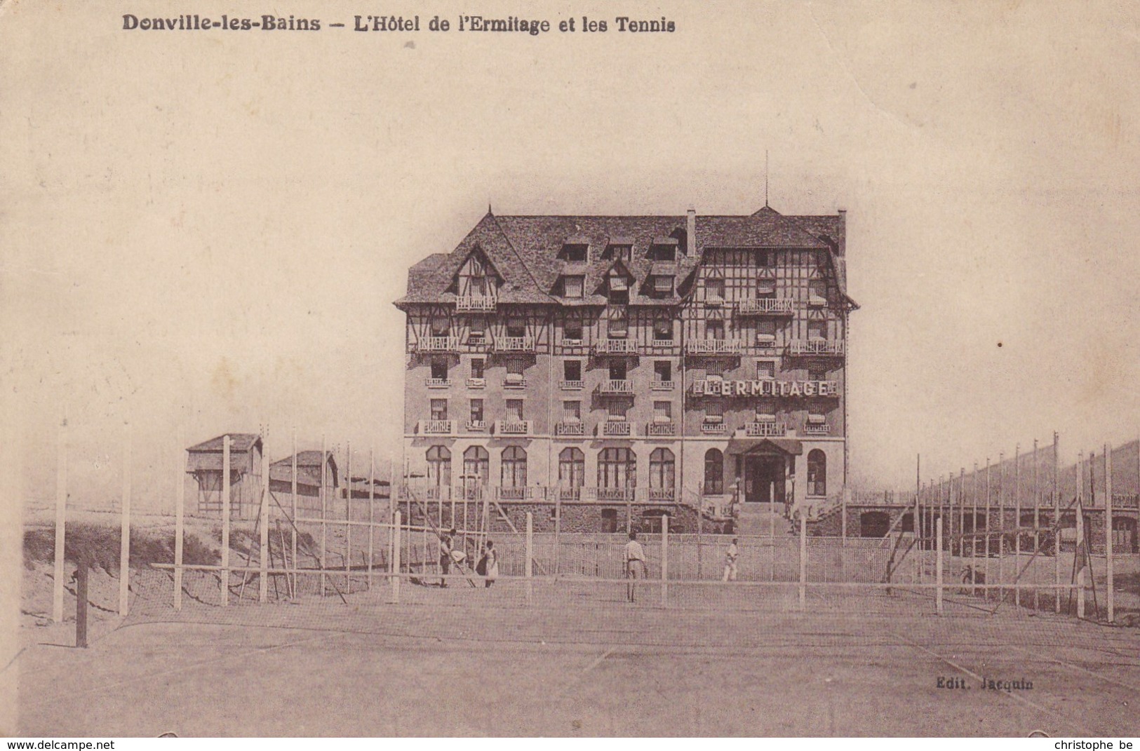 Donville Les Bains, L'Hotel De L'Ermitage Et Les Tennis (pk53559) - Autres & Non Classés