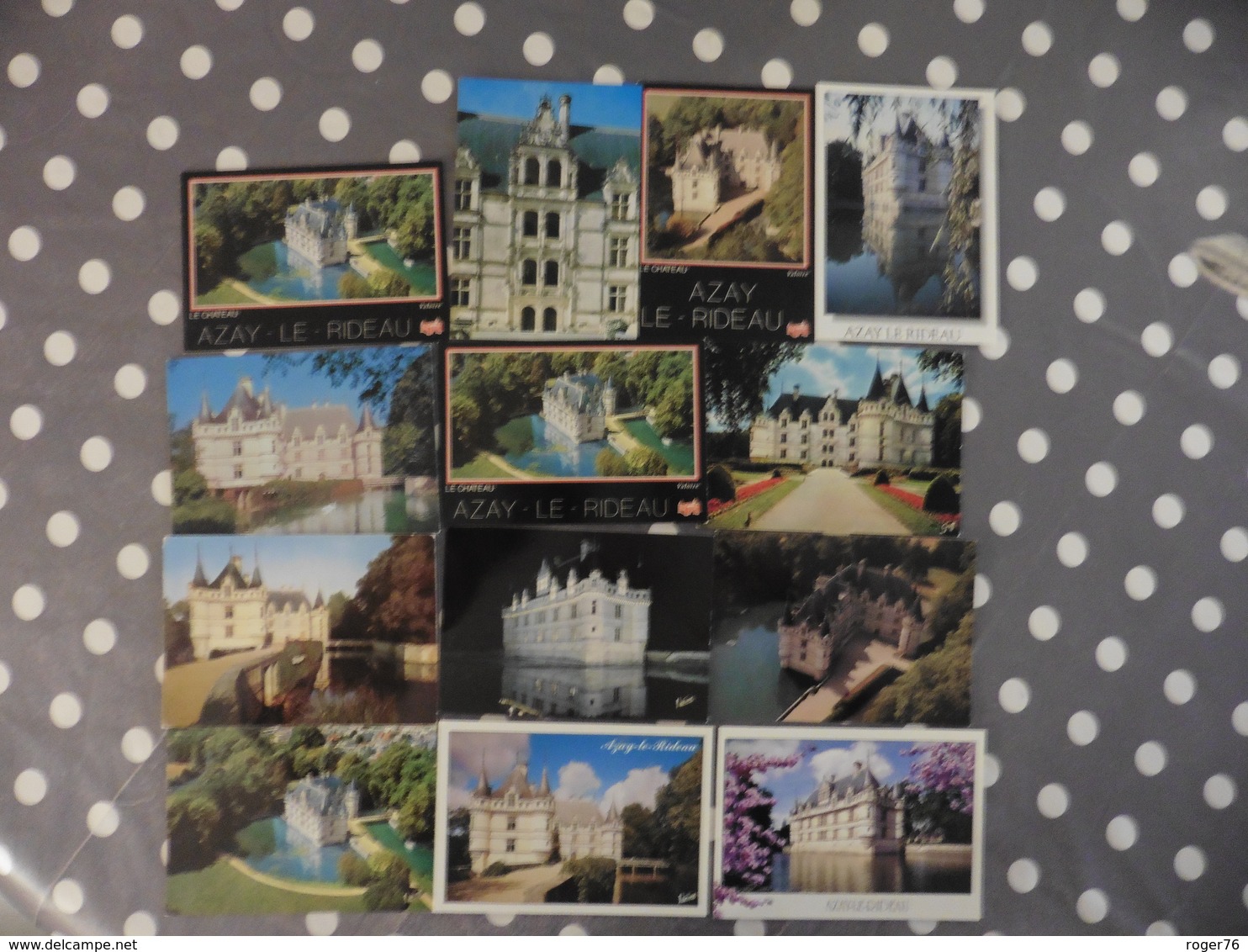 LOT  DE  13   CARTES POSTALES  NEUVES   DE   AZAY  LE  RIDEAU - 5 - 99 Cartes