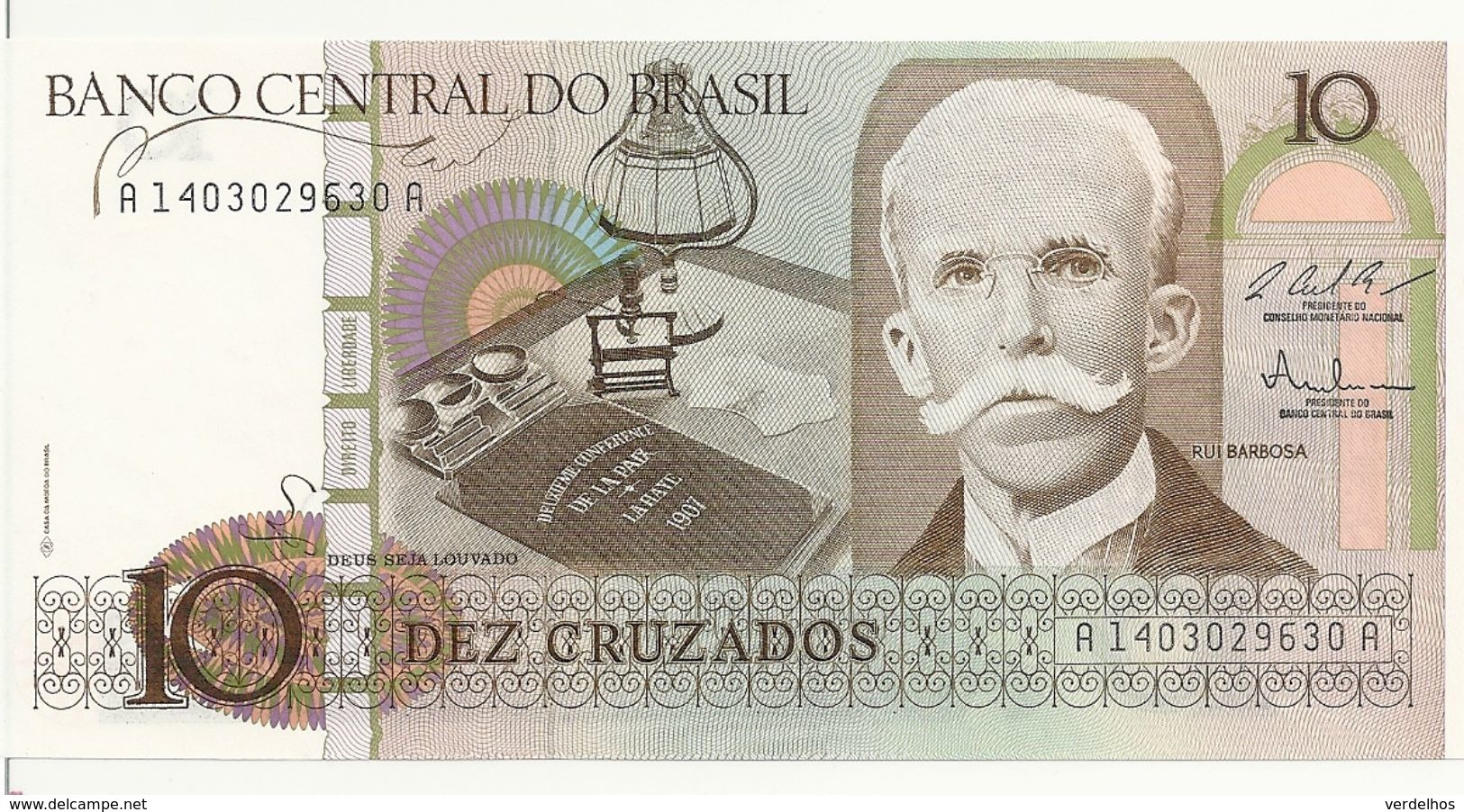 BRESIL 10 CRUZADOS ND1986-87 UNC P 209 B - Brazil