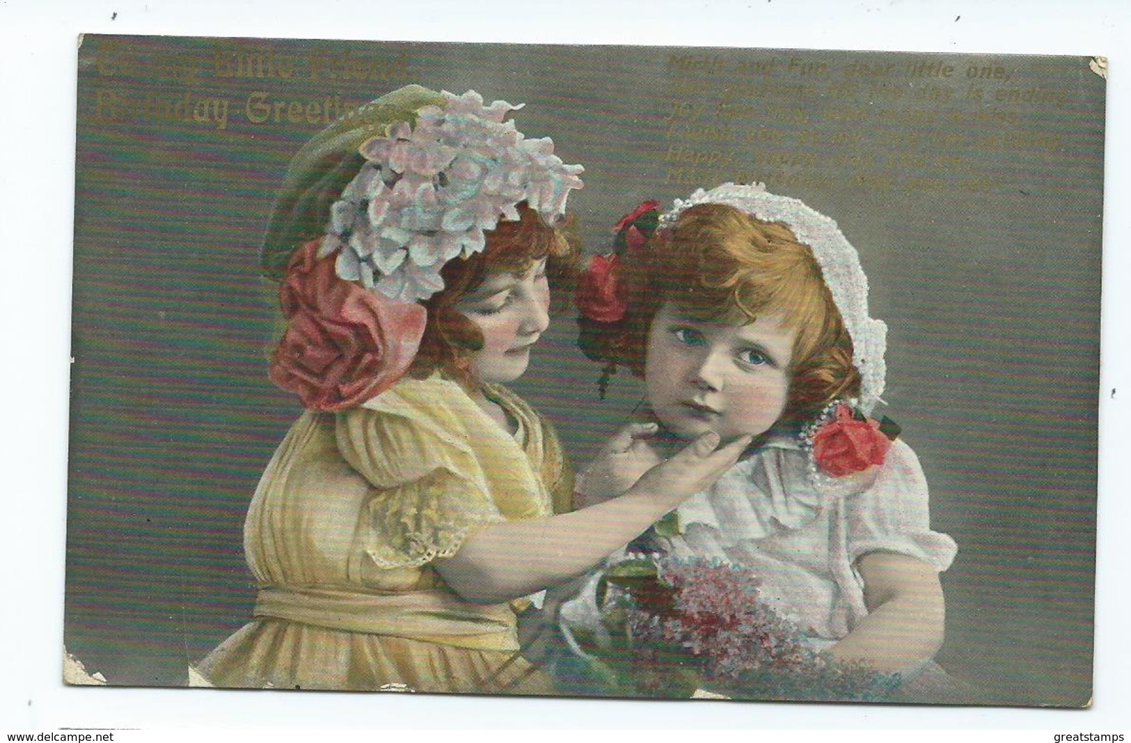 Birthday Postcard To A Friend Children - Birthday