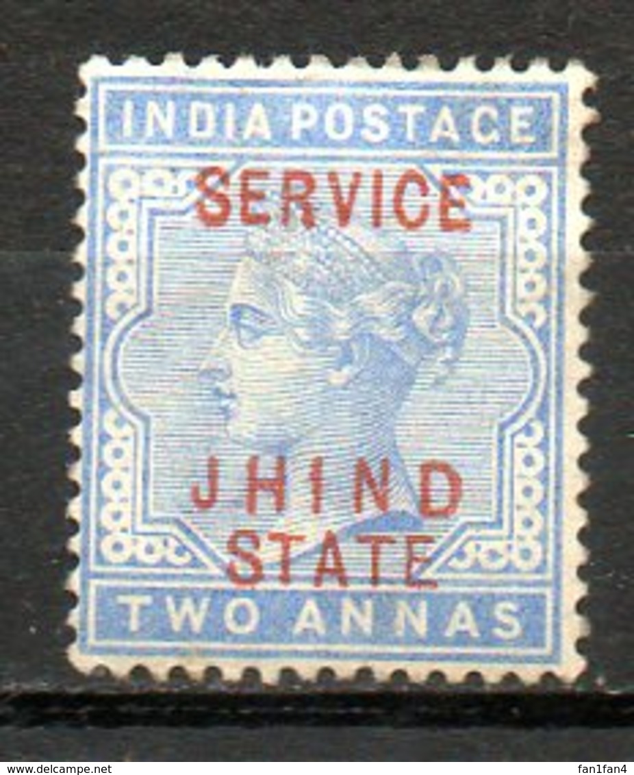 ASIE - JHIND - (Protectorat Britannique) - 1887-1903 - Service - N° 10a - 2 A. Bleu - (Timbre De 1886-1903) - Asia (Other)