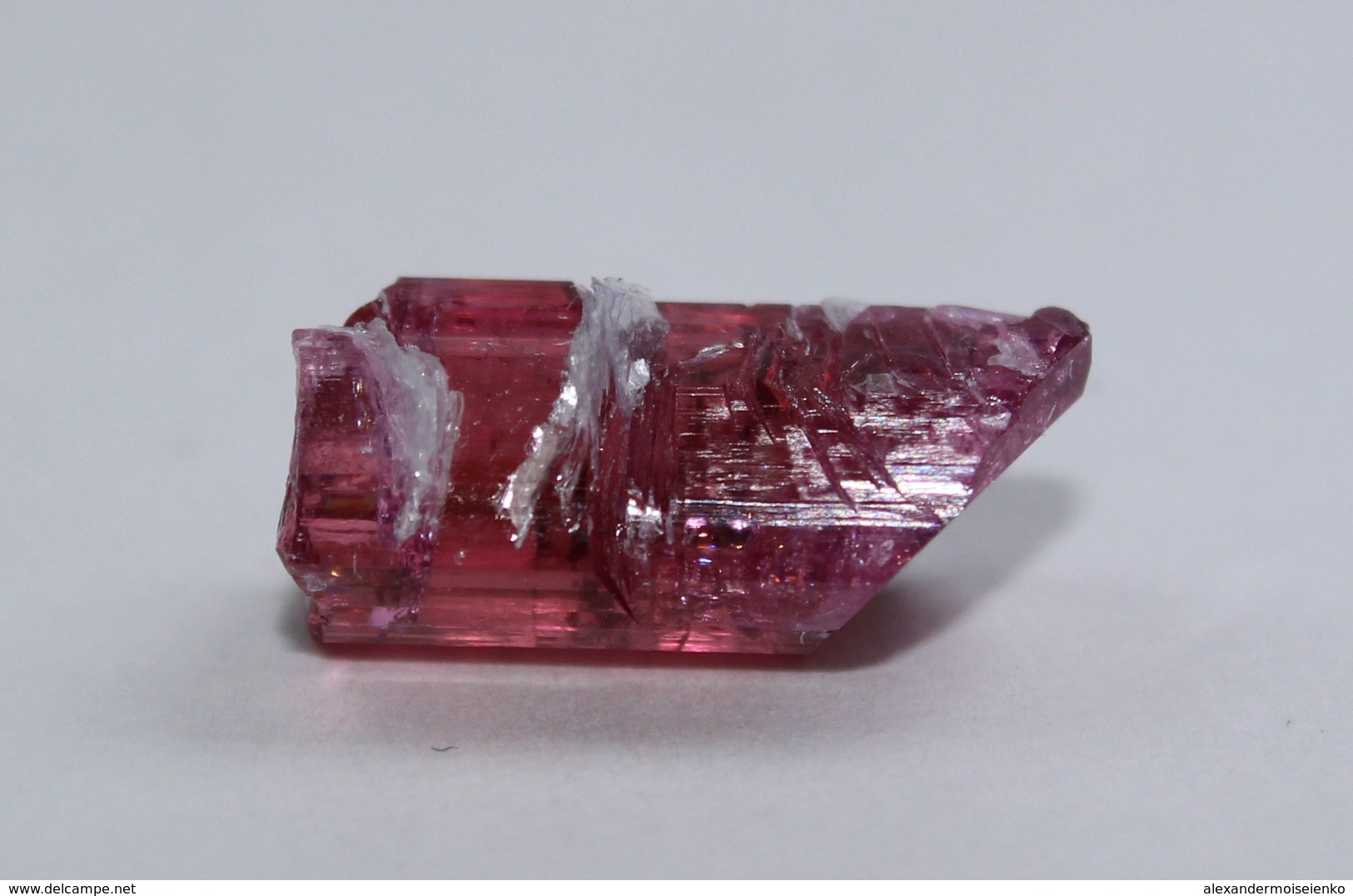 7.3 cts Pink Tourmaline Crystal w/ Natural Termination, Lepidolite. Russia