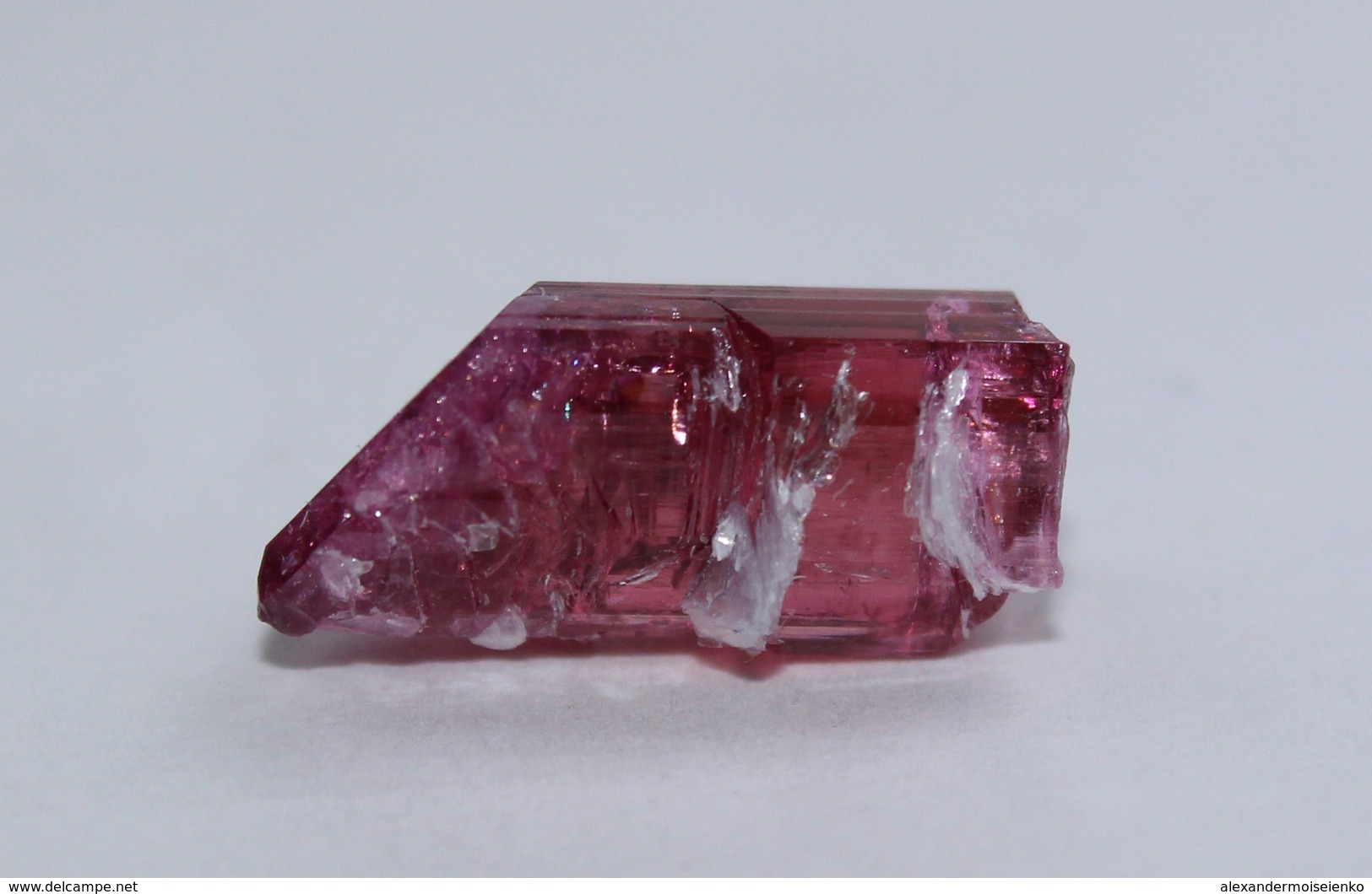 7.3 cts Pink Tourmaline Crystal w/ Natural Termination, Lepidolite. Russia