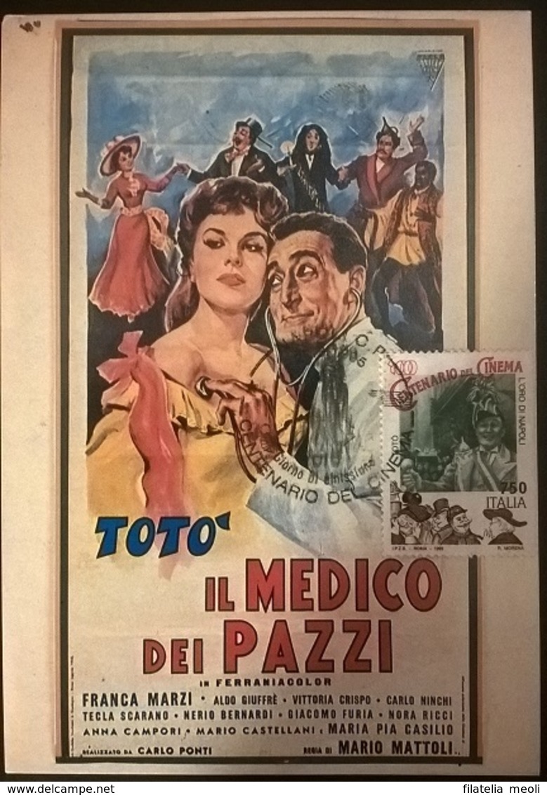 CARTOLINA IL MEDICO DEI PAZZI (TOTO') - Other Formats
