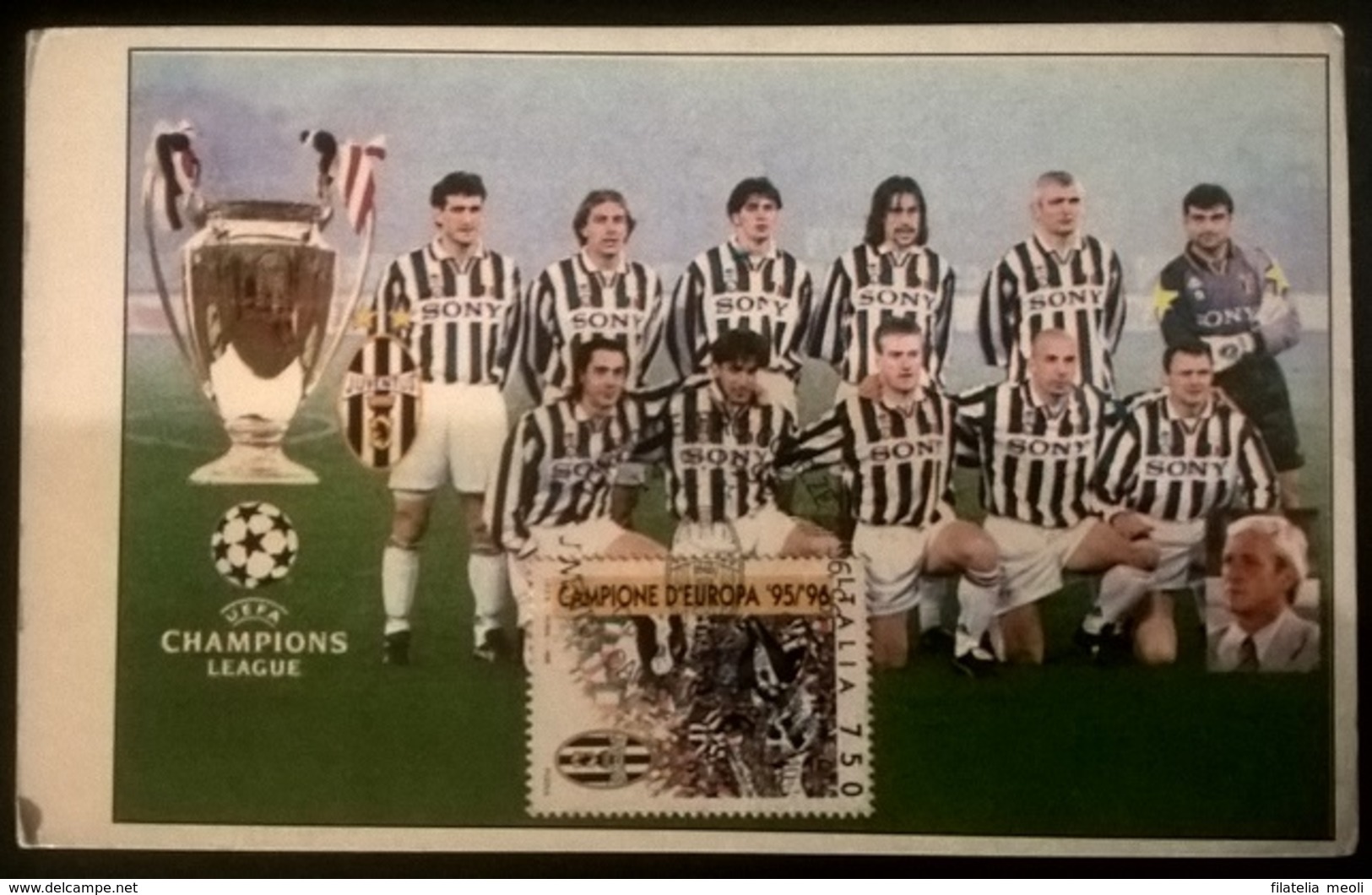 CARTOLINA JUVENTUS 1996 CHAMPIONS LEAGUE - Altri