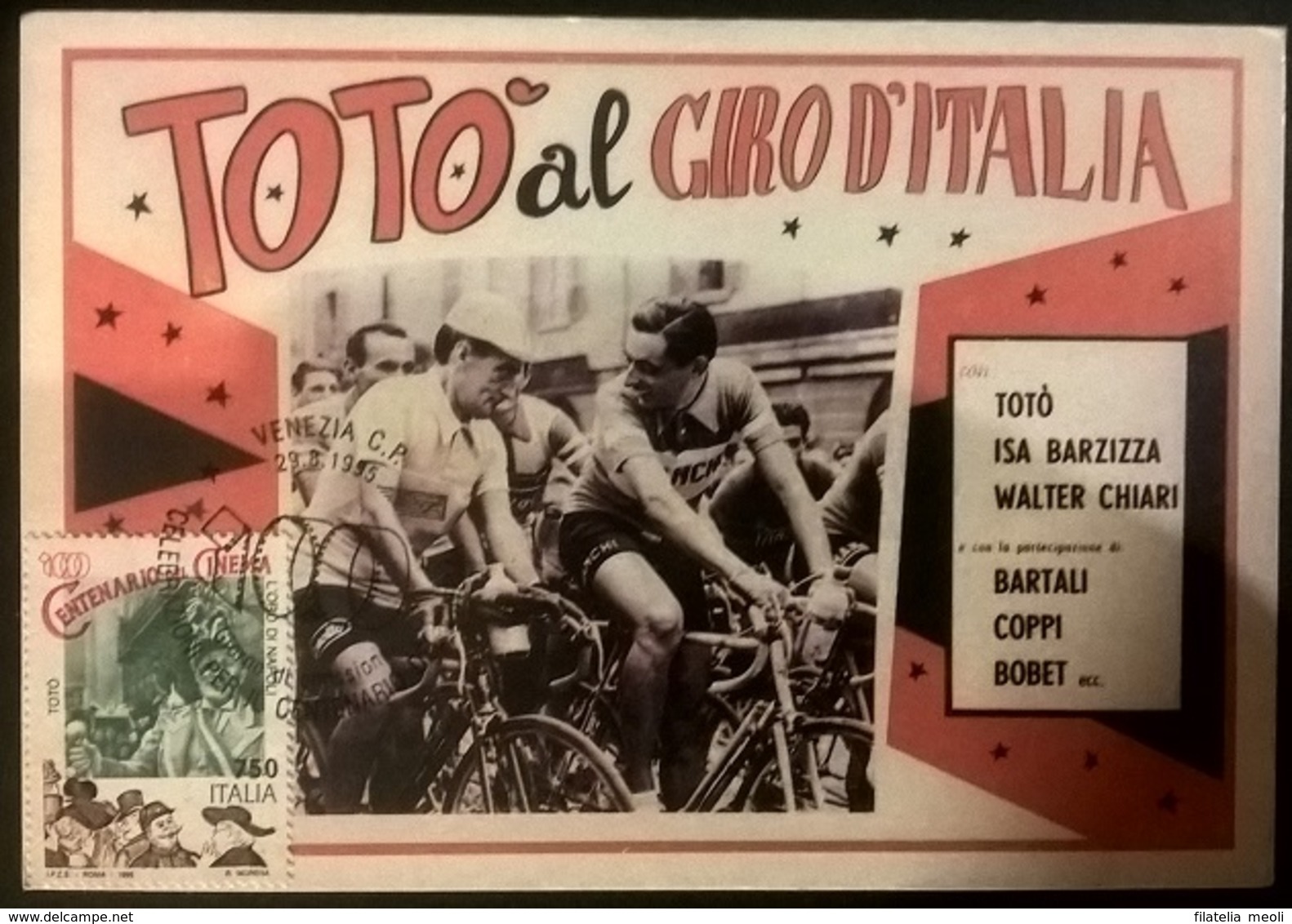 CARTOLINA TOTO' AL GIRO D'ITALIA - Otros