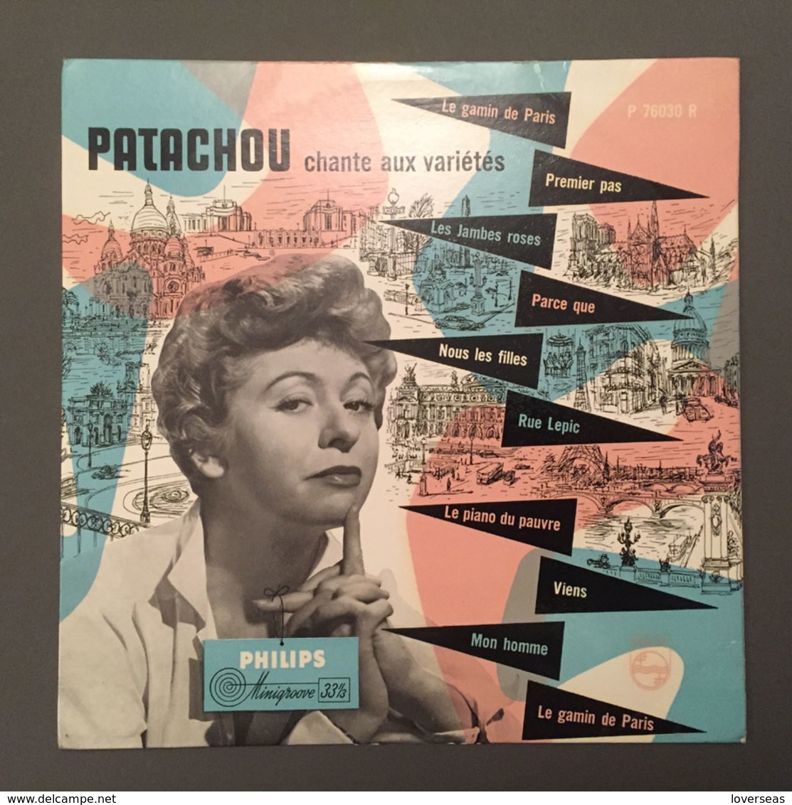 PATACHOU Chante Aux Variétés 2 Titres De Léo Ferré 25 Cm PAYS-BAS - Formats Spéciaux