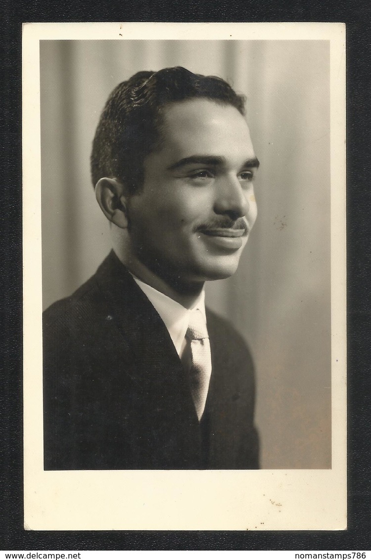 Jordan King Hussein Black & White Picture Photograph View Card - Jordanie