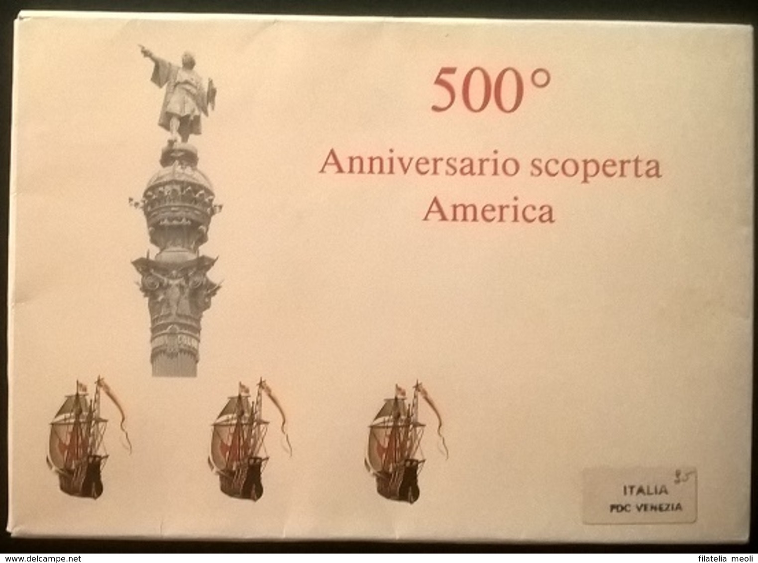 ITALIA 1992 FDC 500° SCOPERTA DELL'AMERICA - FDC