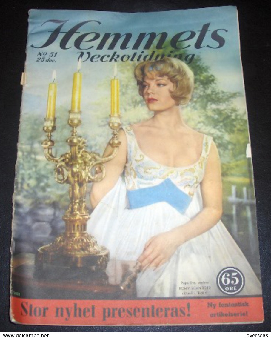 SWEDEN Hemmets Veckotidning 1959 Swedish Magazine Romy Schneider - Langues Scandinaves