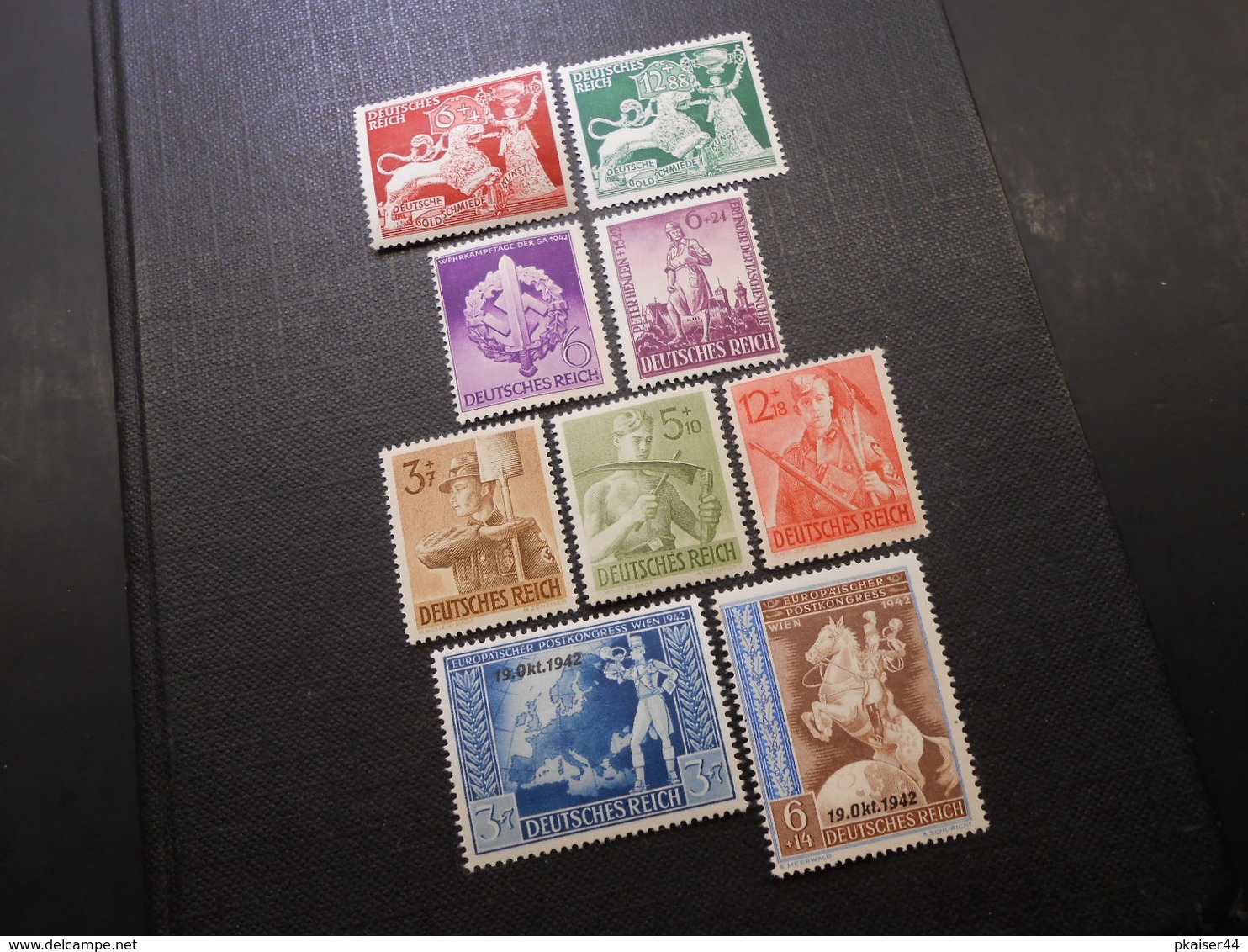 D.R.Mi 816**/817**/818**/819**/850**/851**/853**/823**/824* - 1942/1943 - Mi 15,20 € - Unused Stamps