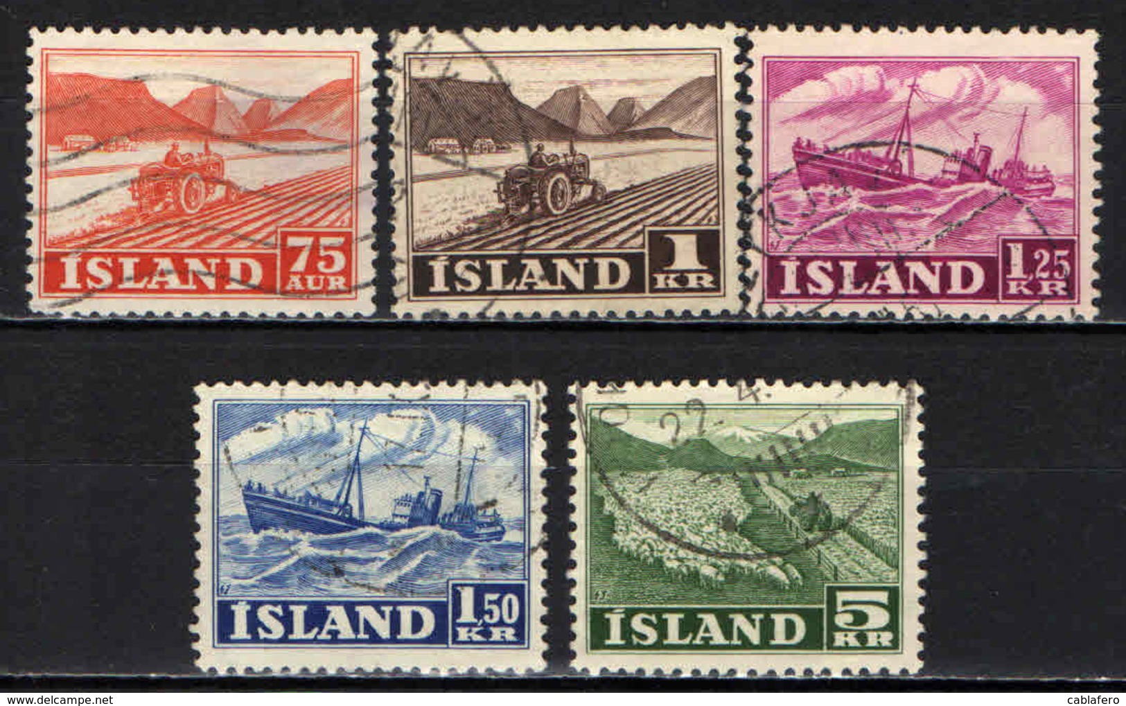 ISLANDA - 1950 - IL LAVORO IN ISLANDA - USATI - Usati