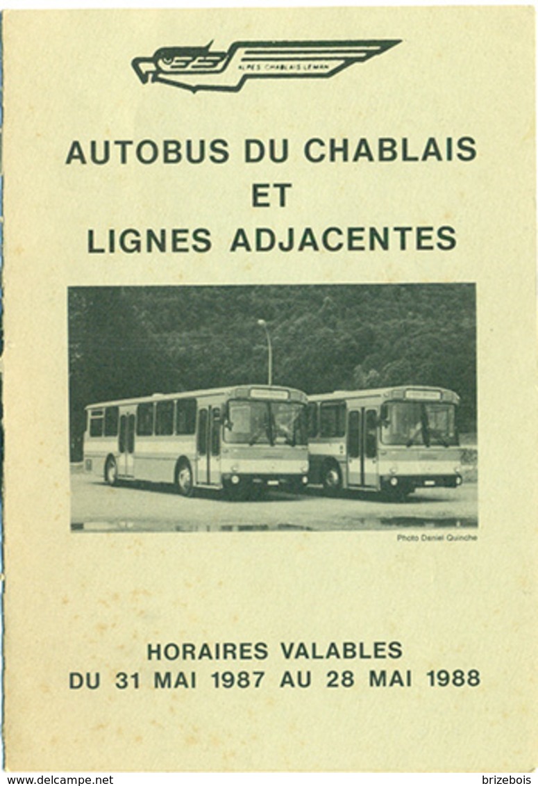 Autobus Du Chablais Dépliant Horaire - Europa