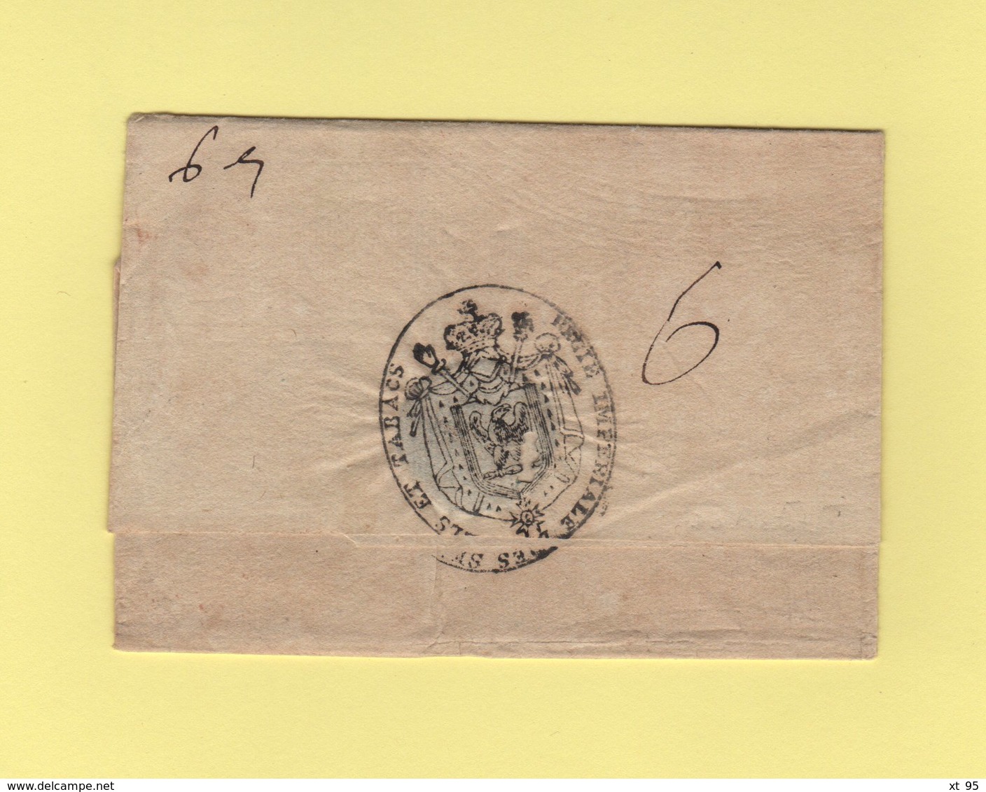 Turin - 104 - Port Paye - Regie Imperiale Des Sels Et Tabacs - Sans Correspondance - Departement Conquis Du Pô - 1. ...-1850 Prefilatelia