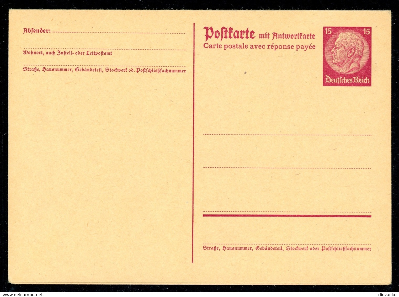 Deutsches Reich Ganzsachen Postkarte MiNr. P 230 I Ungebraucht (GS296 - Sonstige & Ohne Zuordnung