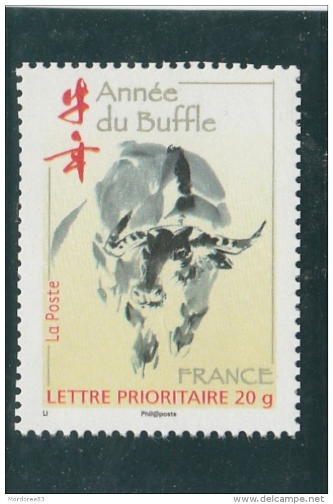 FRANCE 2009 ANNEE LUNAIRE DU BUFLE NEUF** YT 4325 - Unused Stamps