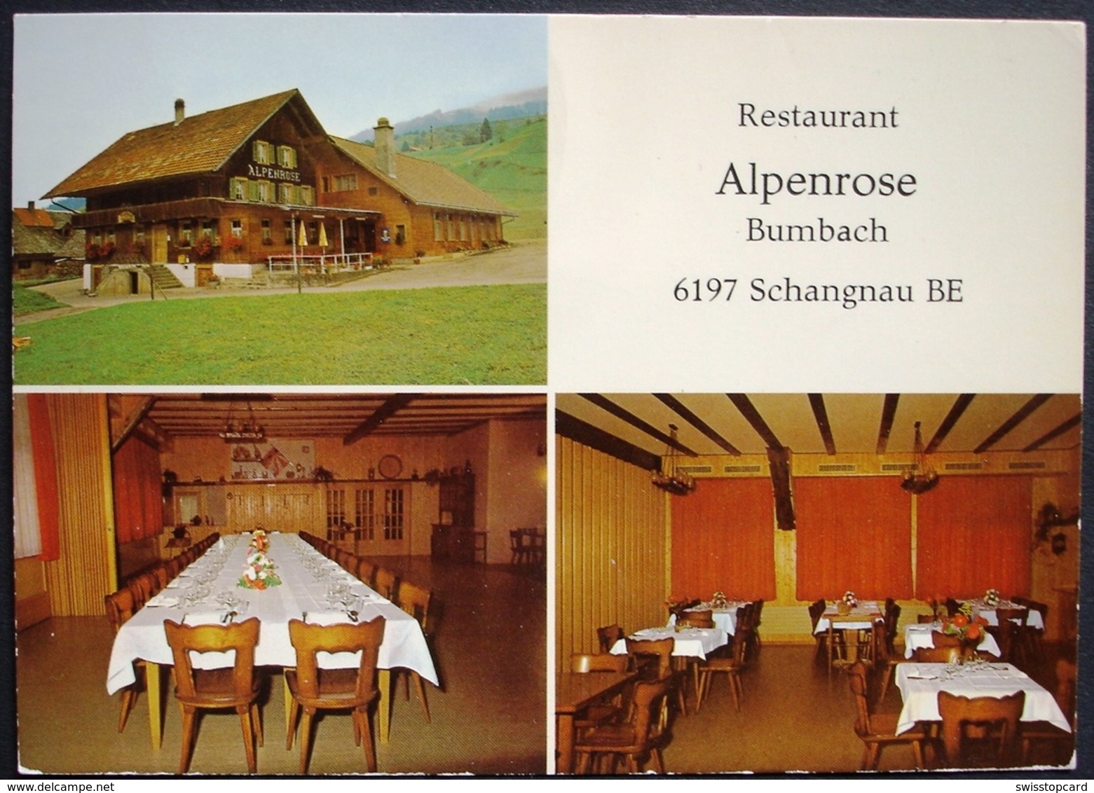 SCHANGNAU Restaurant Alpenrose Bumbach Fam. Haldimann-Gerber Foto Stalder Schüpbach - Schangnau