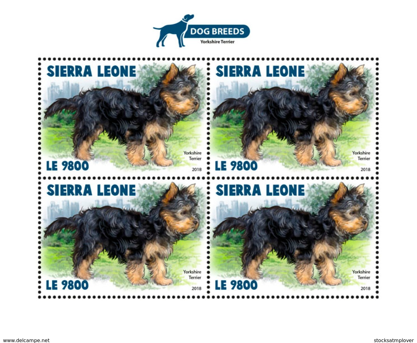 Sierra Leone 2018 Dogs  S201811 - Sierra Leone (1961-...)