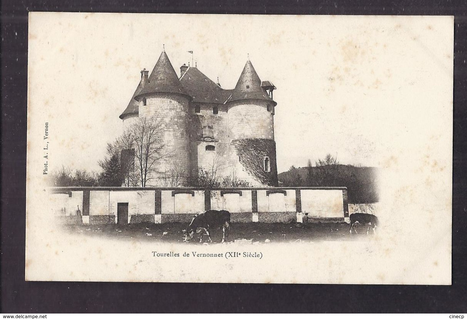 CPA 27 - VERNONNET - Tourelles De Vernonnet - TB PLAN Château + Série Petites Habitatins Devant - Altri & Non Classificati