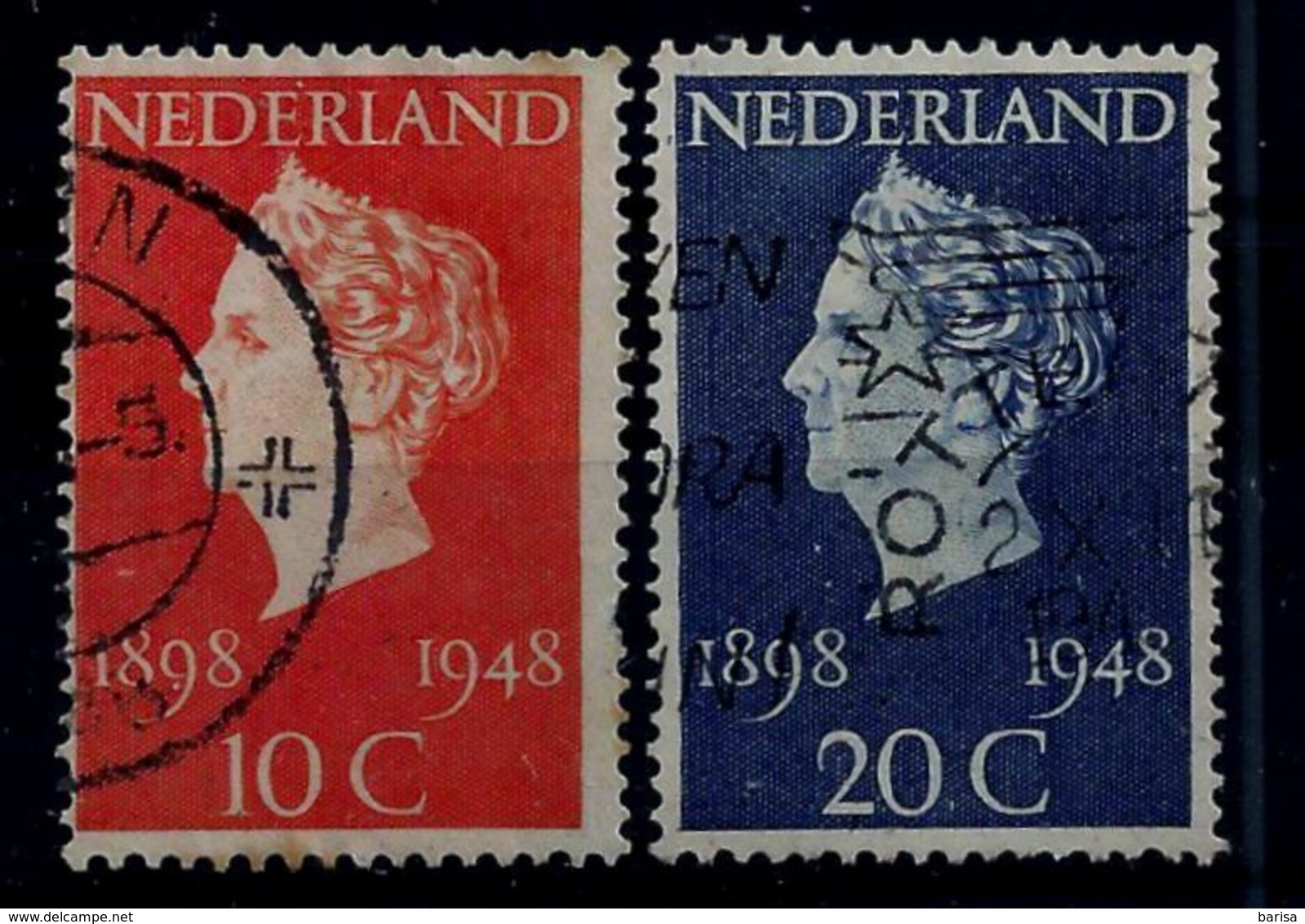 Nederland 1948: Wilhelmina - 50 Jaar De Koningin. Gebruikt (o) - Gebruikt