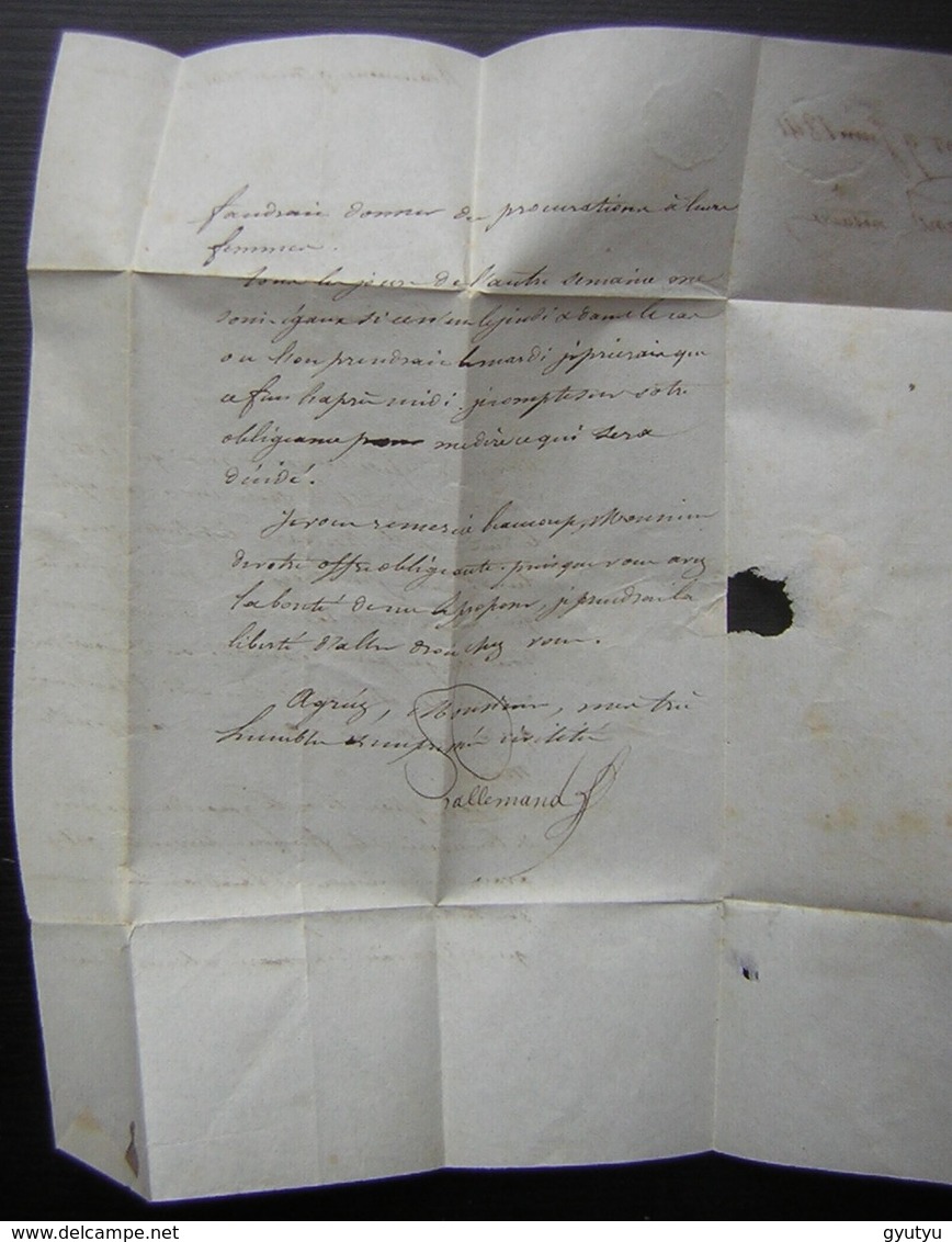 Beaumont Le Roger (Eure) 1841 Correspondance Locale Pour La Houssaye - 1801-1848: Précurseurs XIX