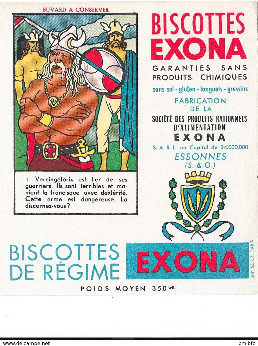 Buvard - BISCOTTES EXONA - S.A.R.L. ESSONNES - - Biscottes