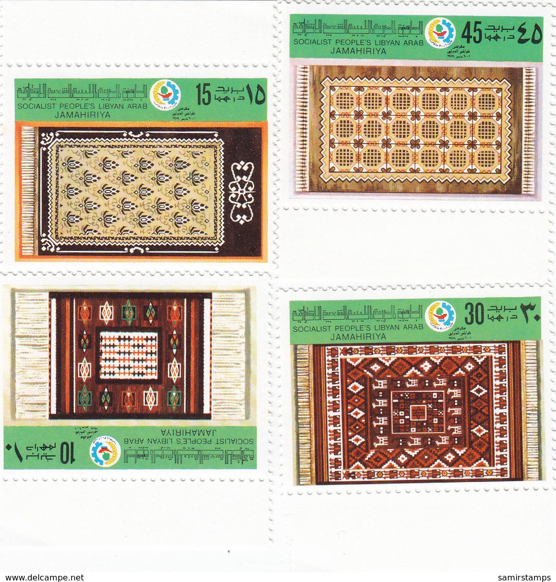 Libya 1979 Tripoli Fair 4 Stamps Compl,set Carpets - Reduced Price- SKRILL PAY ONLY - Lesotho (1966-...)