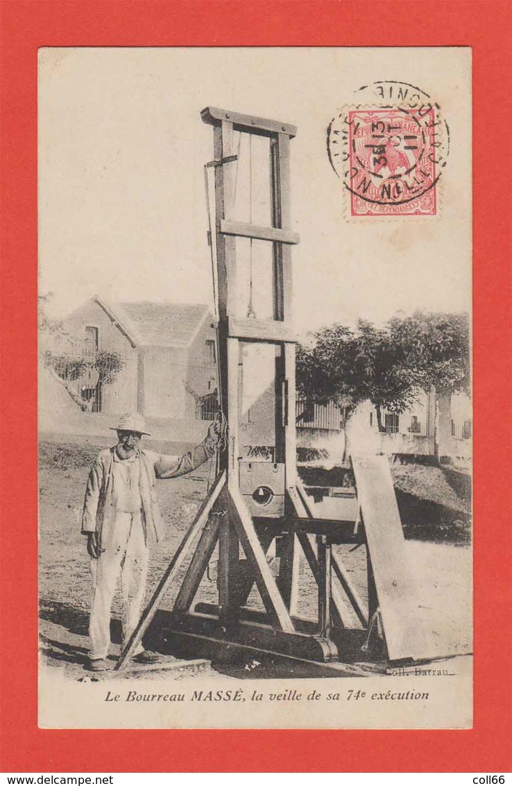 Nouvelle Calédonie 1911 Ile Nou Le Bourreau Massé Macé Guillotine Veille De Sa 74°exécution Bagne - Nouvelle Calédonie