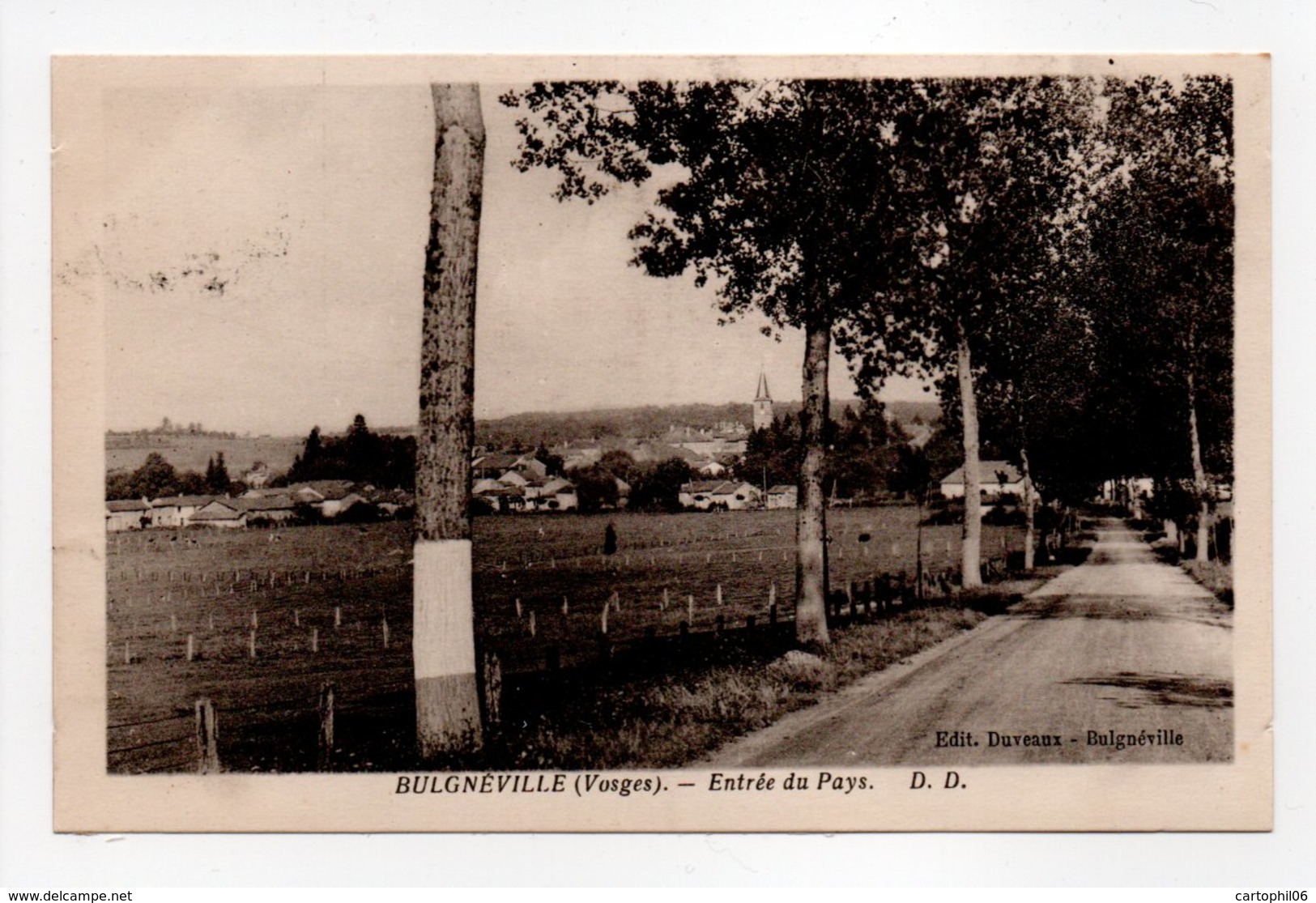 - CPA BULGNÉVILLE (88) - Entrée Du Pays 1937 - Edition Duveaux - - Bulgneville