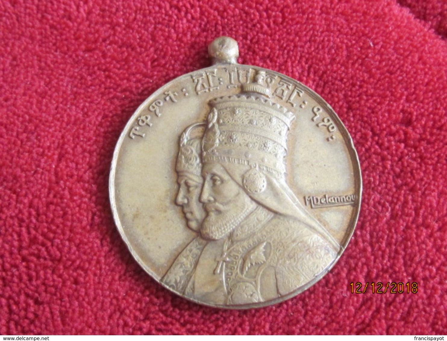 Ethiopia: Haile Selassie Coronation Medal 3rd Type (rare) - Monarquía / Nobleza