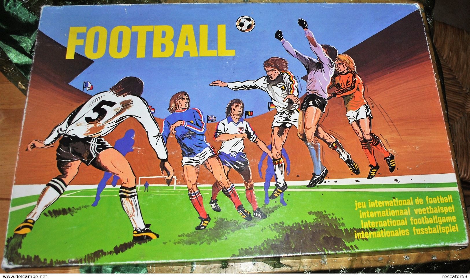 Très Rare Jeu De Société De La Coupe Du Monde Argentine 1978 Football En Français,Allemand,Hollandais, Anglais - Other & Unclassified