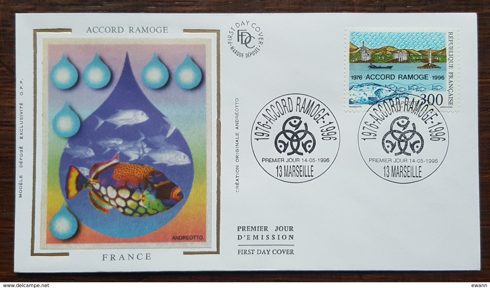 FDC 1996 - YT N°3003 - ACCORD RAMOGE - MARSEILLE - 1990-1999