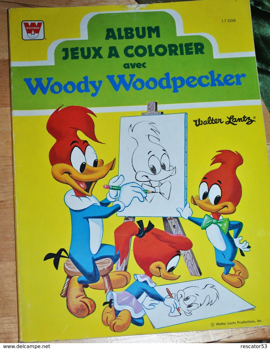 Rare Livre Coloriage Et Jeux Divers Woody Woodpecker état Neuf Années 70-80 - Autres & Non Classés