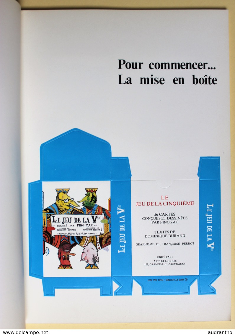 1977 Caricature Homme Politique Le Jeu De La Cinquième République Pino Zac Mitterrand Chirac Jeu De Cartes - 54 Cards