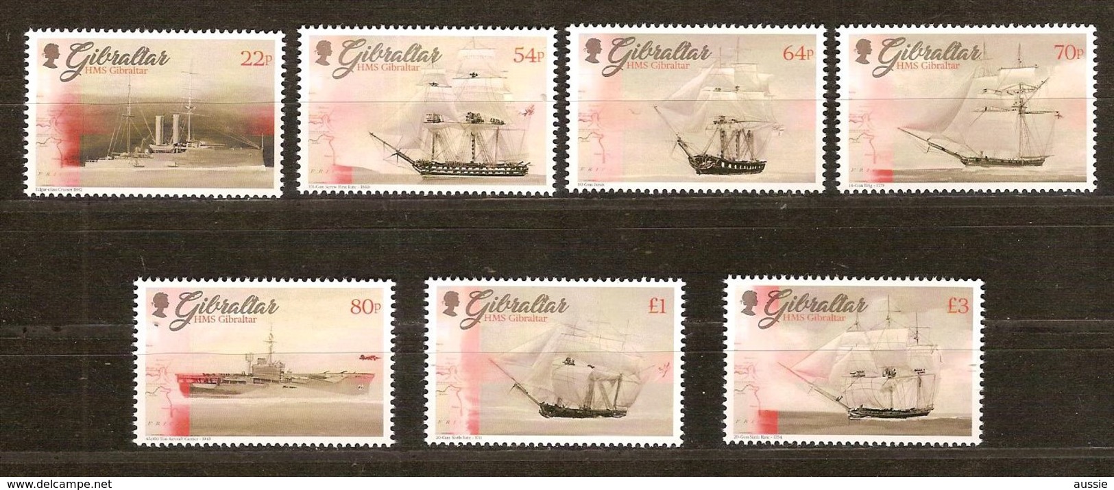 Gibraltar 2017 Micheln° 1790-1796 *** MNH Royal Navy Ships Bateaux Boten - Gibraltar