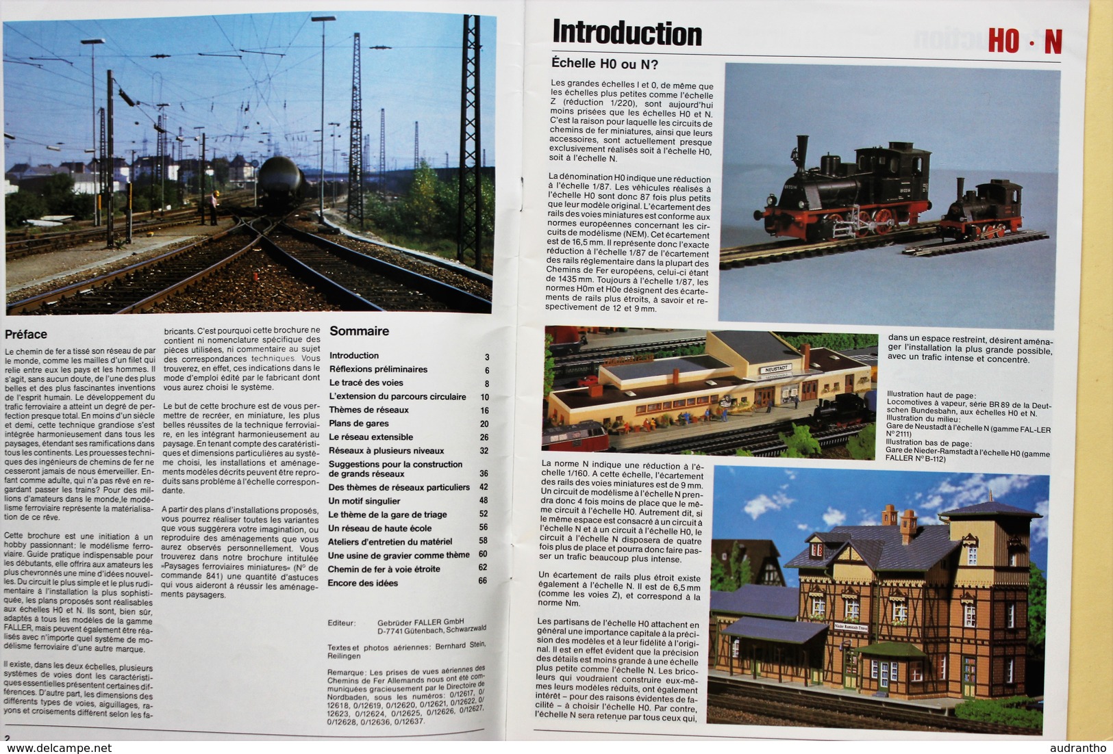 Catalogue Faller 844 Train électrique Réseaux Miniatures Et Réalisme échelles HO.N - French