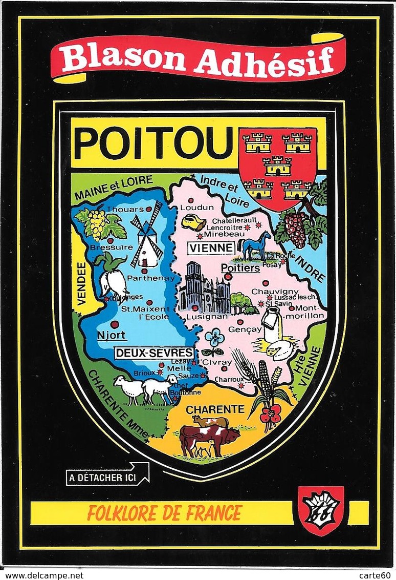 POITOU- BLASON- ECUSSON - HERALDIQUE - Autres & Non Classés