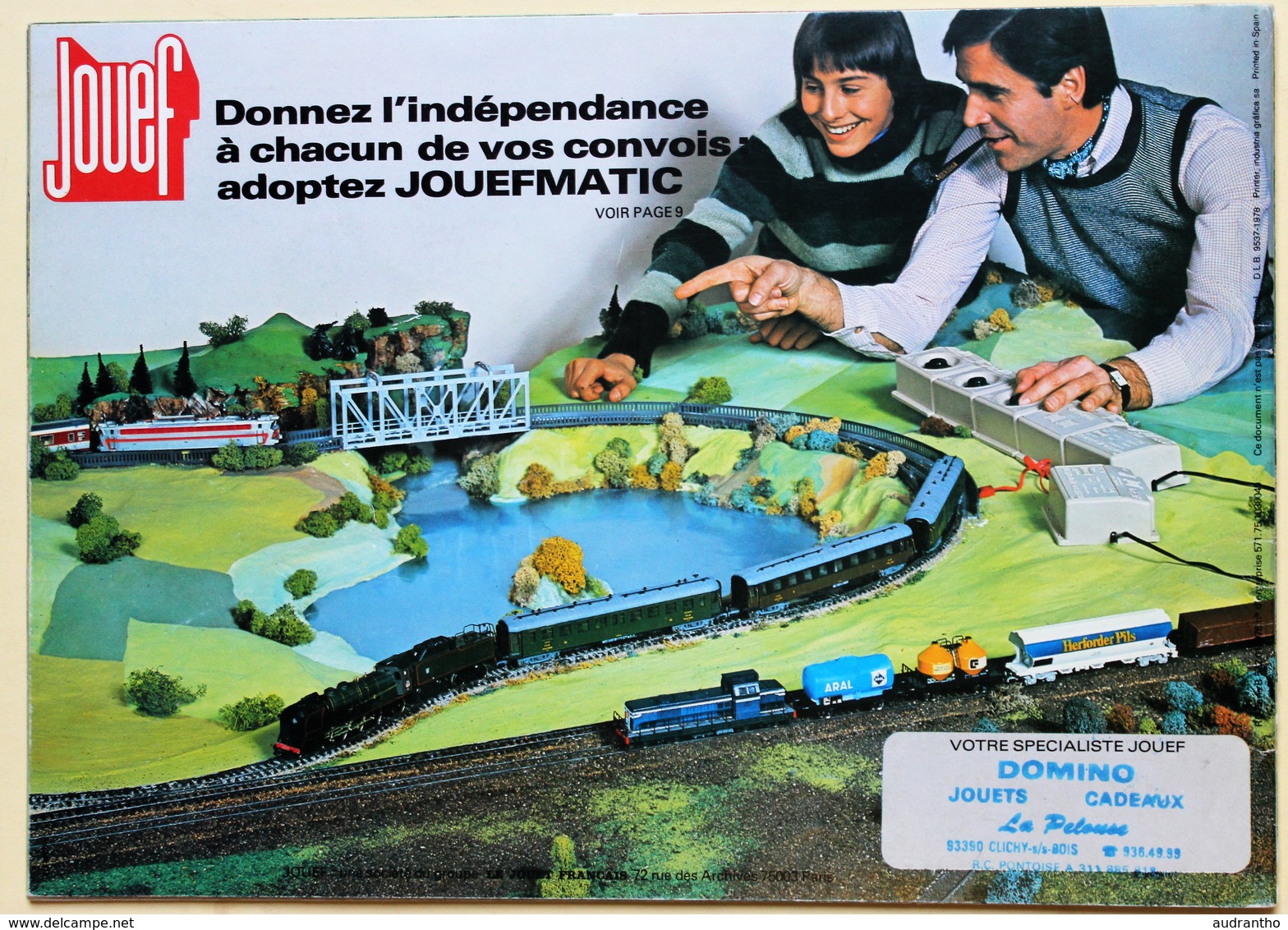 1978 1979 Catalogue JOUEF Collection Trains HO Train électrique Accessoires - French