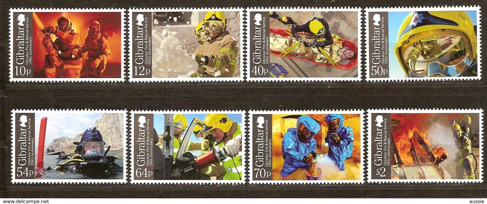 Gibraltar 2015 Micheln° 1661-1668 *** MNH Fire Service Pompiers Feuerwehr - Gibraltar