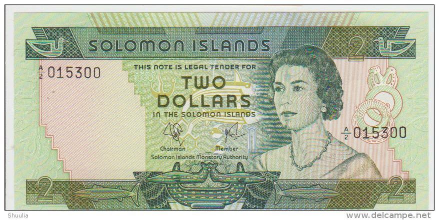 Solomon Islands 2 Dollars 1977 Pick 5 UNC - Salomonseilanden