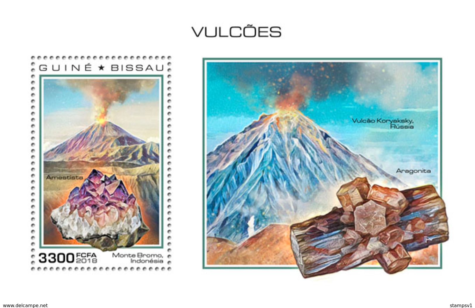 Guinea Bissau. 2018 Volcanoes. (1003b) - Volcanos