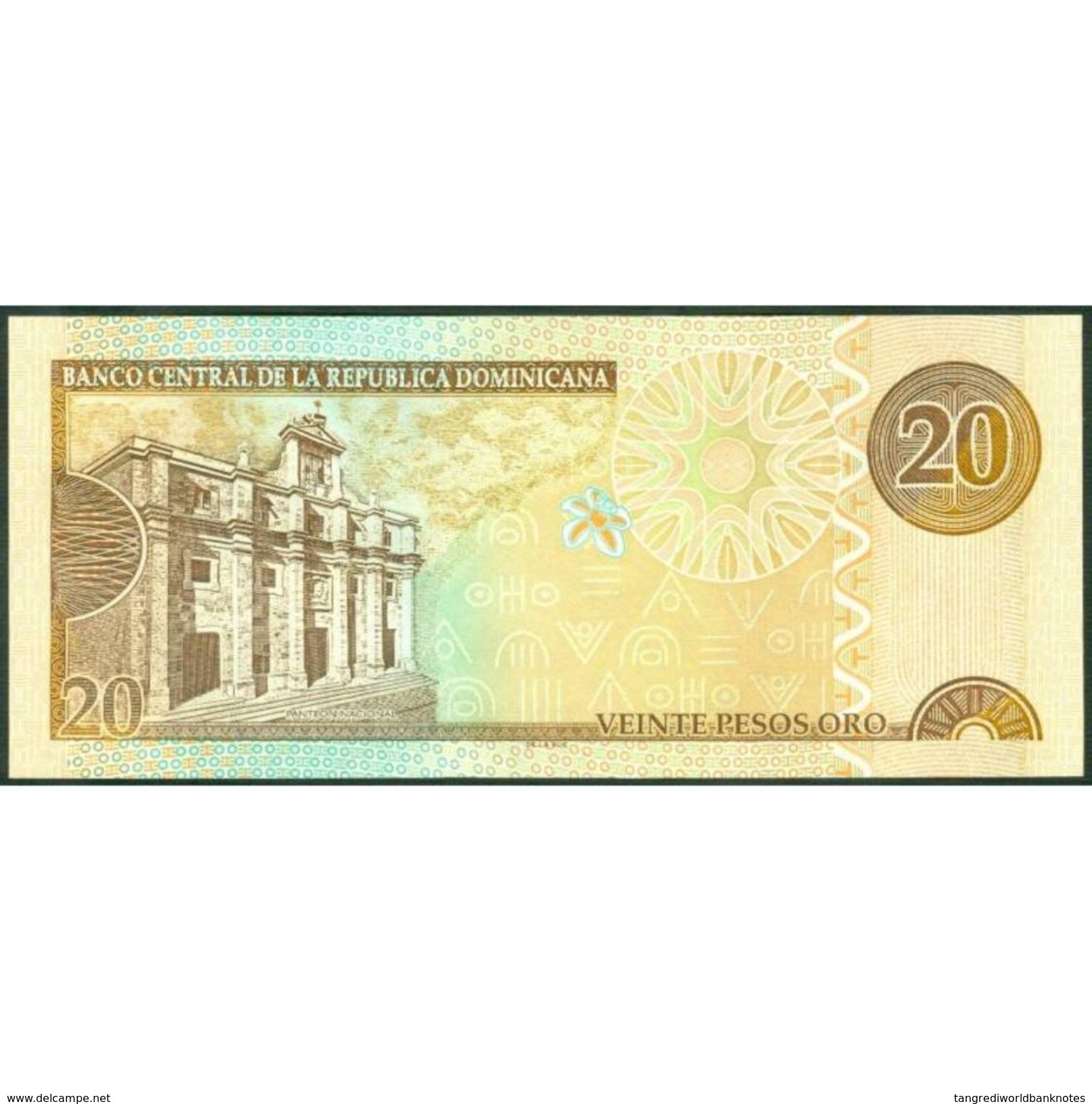 TWN - DOMINICAN REPUBLIC 169d - 20 Pesos Oro 2004 Prefix MB - Signatures: Albizu & Bengoa﻿ UNC - Repubblica Dominicana