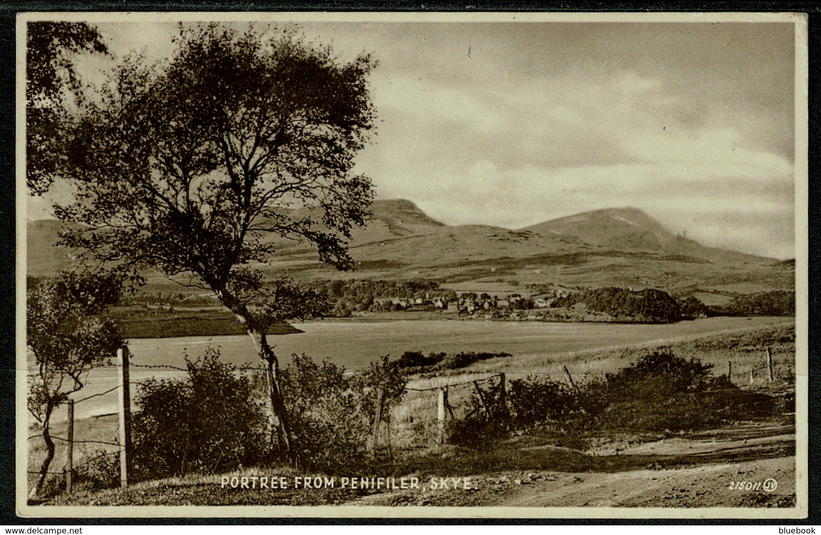 Ref 1244 - 1936 Postcard - Portree From Penifiler Isle Of Skye - Inverness-shire Scotland - Inverness-shire