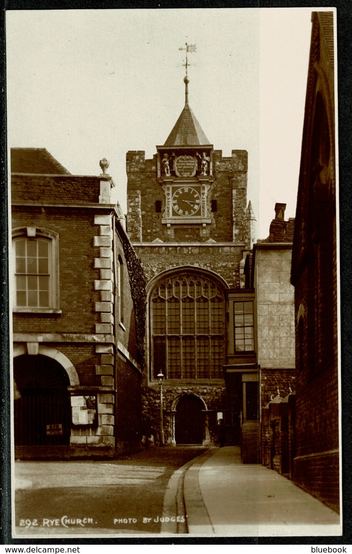 Ref 1245 - 1939 Judges Real Photo Postcard - Rye Church Sussex - Rye