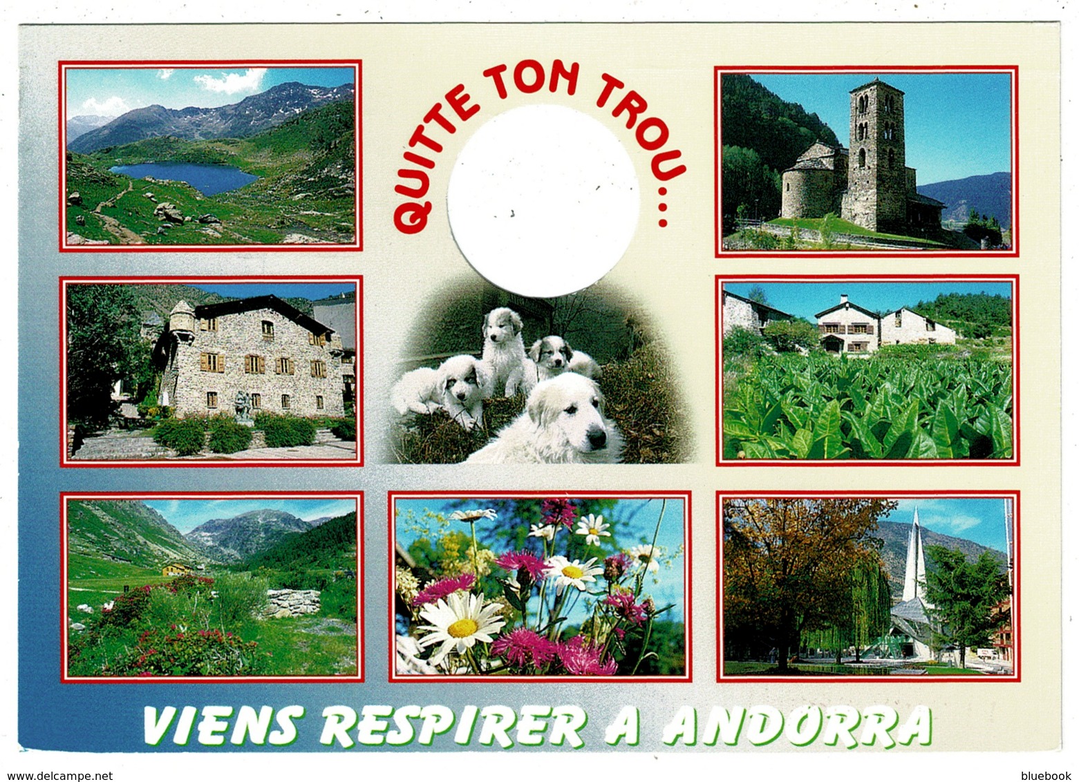 Ref 1245 - 2005 Andorra Postcard - NVI Rate To England - Andorra