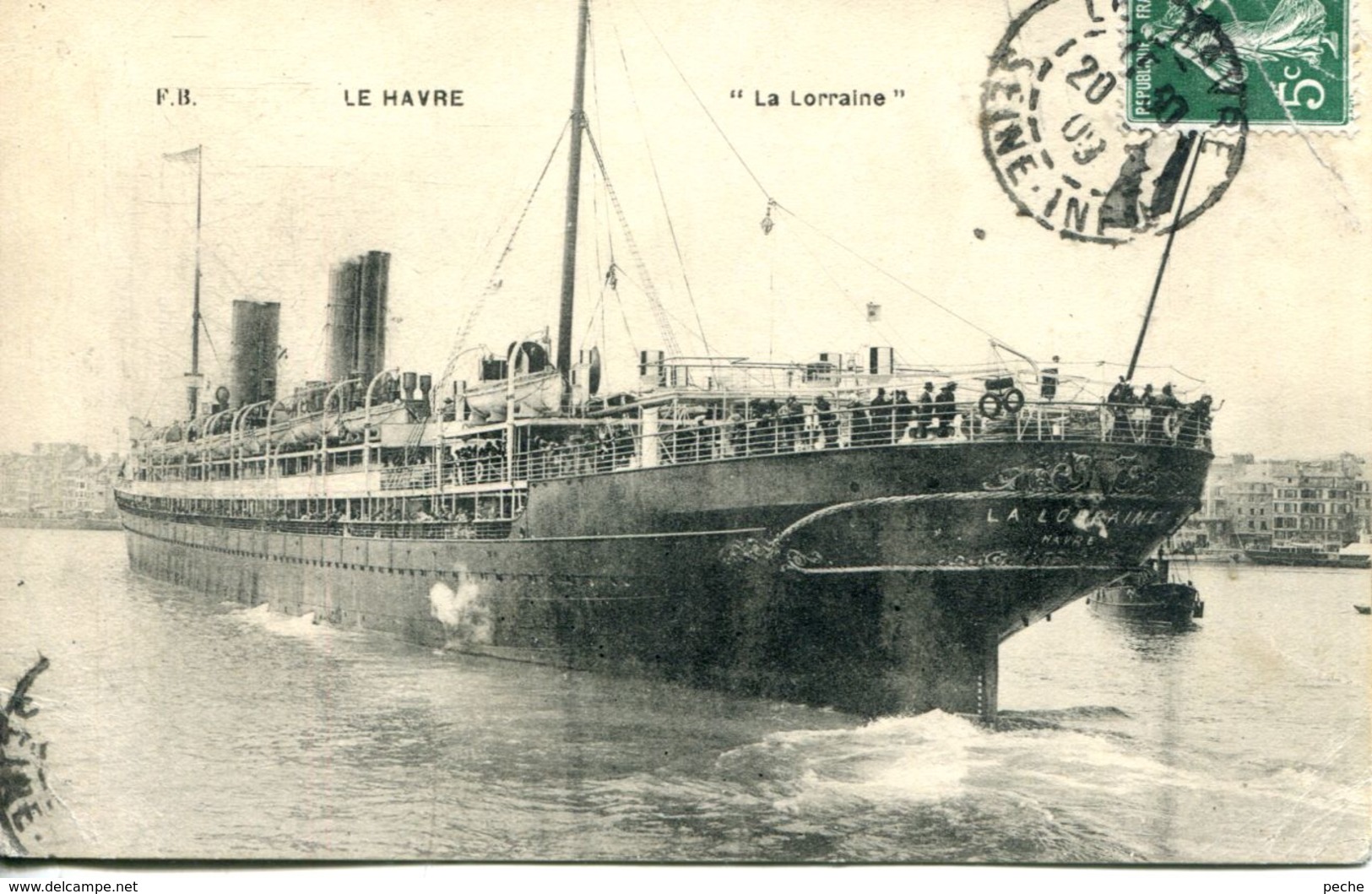 N°68025 -cpa Le Havre "La Lorraine" - Piroscafi