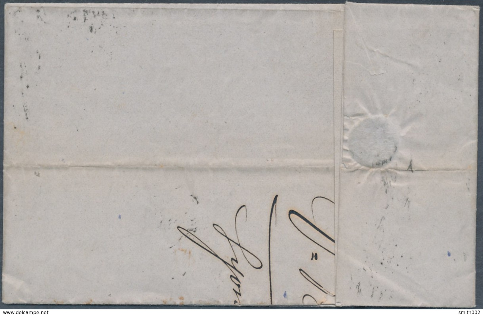 FRANCE - Folded Letter From Lyon 23.4.1958 - 1853-1860 Napoléon III